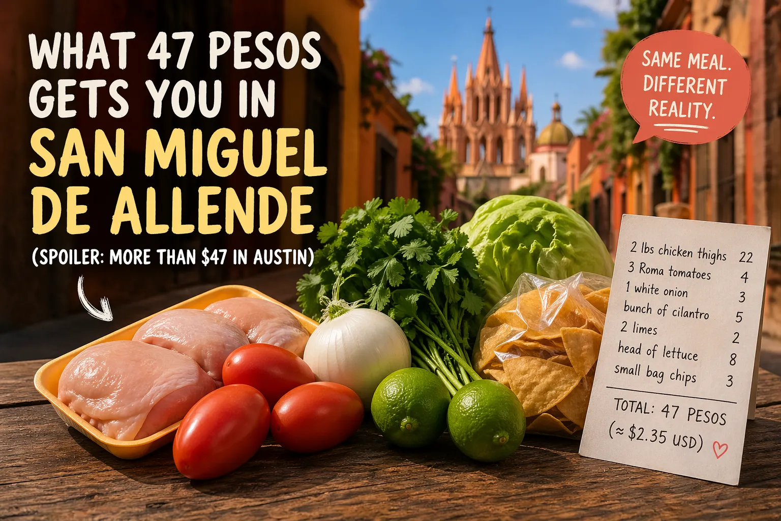 What 47 Pesos Gets You in San Miguel de Allende (Spoiler: More Than $47 in Austin)